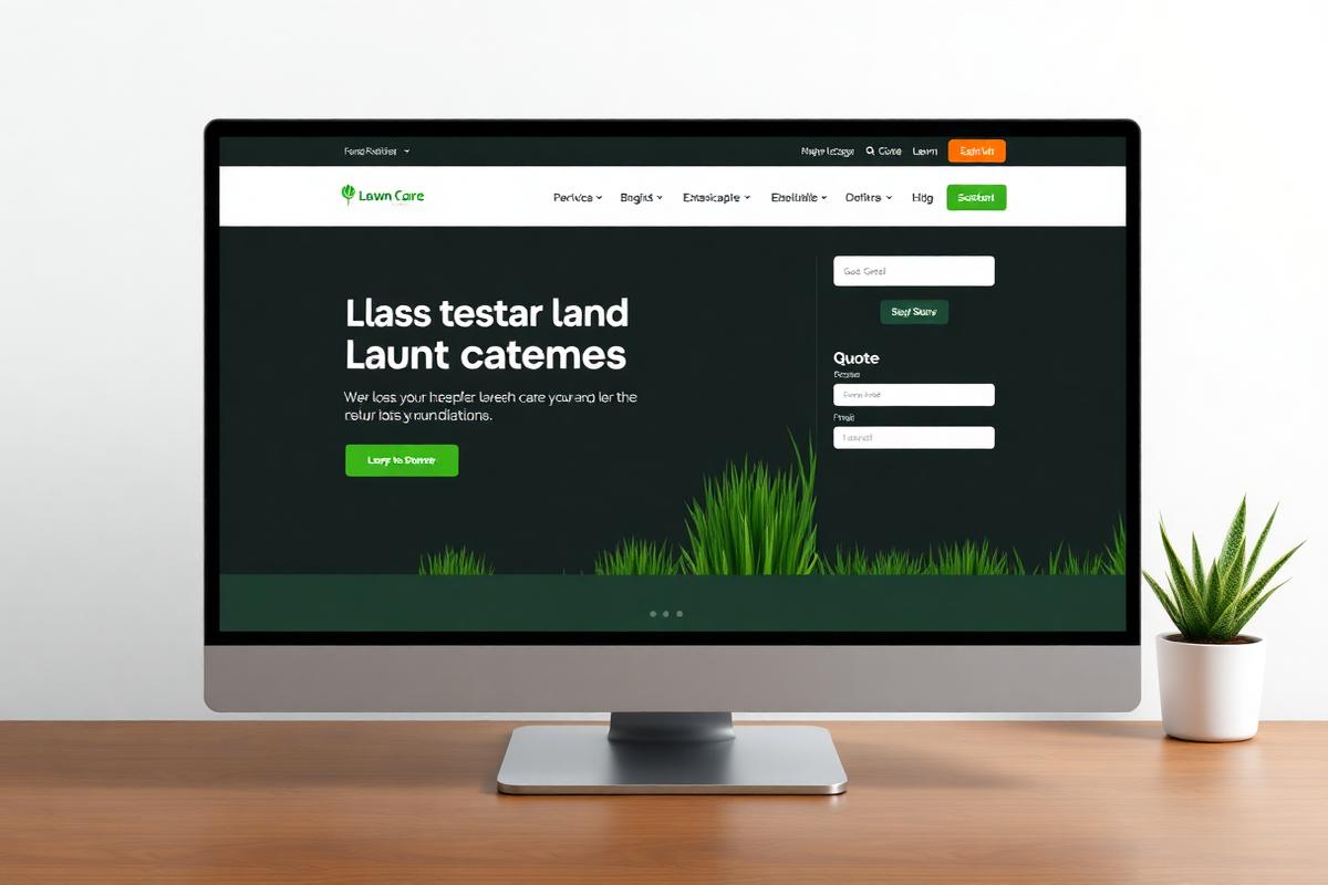 Greenfield Lawn Care website built by BillSites