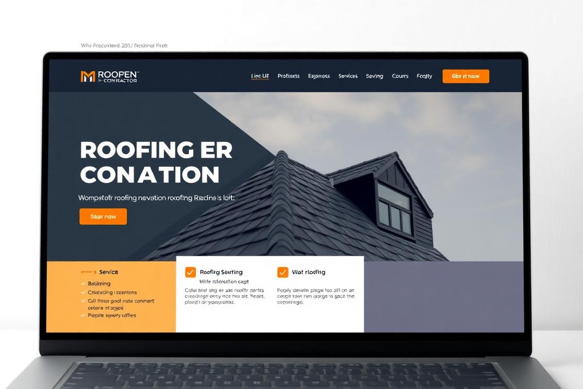 Northline Roofing website built by BillSites